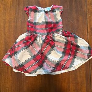 Carter's Red and Gray Plaid Dress